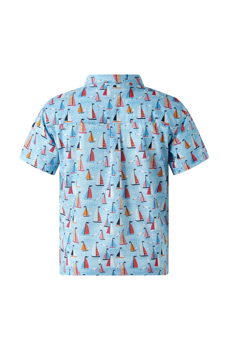 Rachel Riley Sailboat Shirt, Alternate, color, Blue
