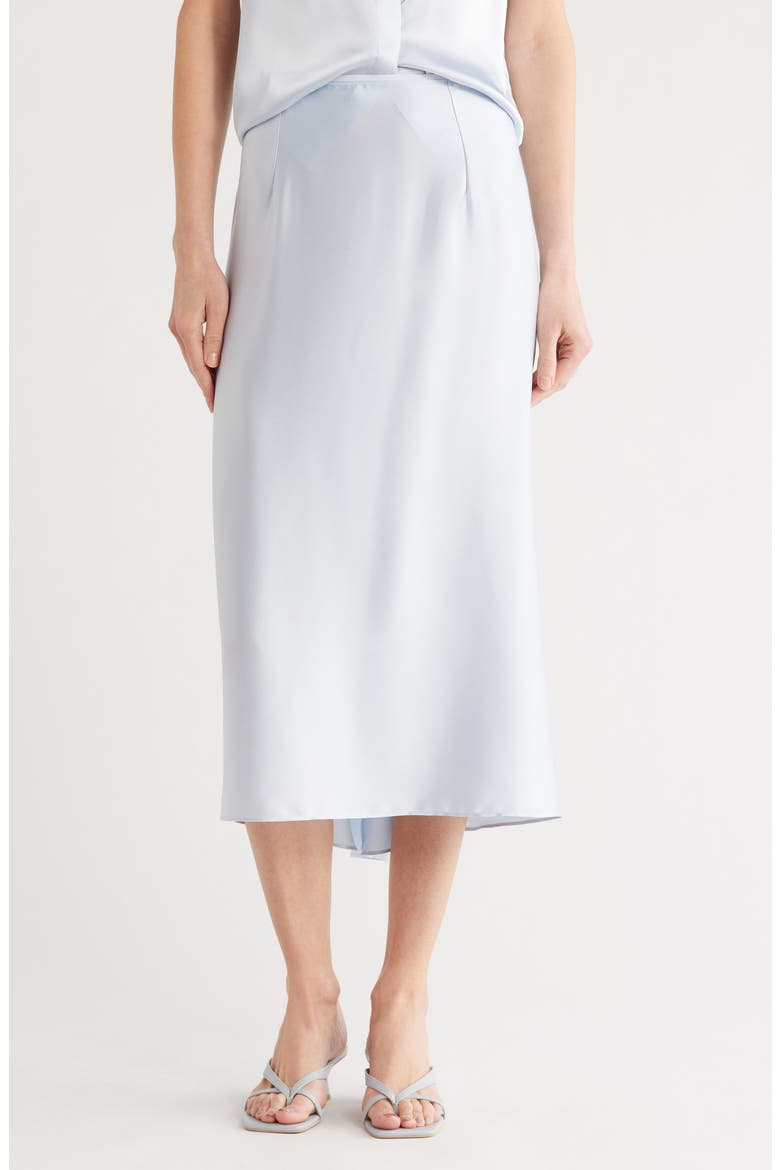 Satin Slip Skirt, Main, color, SURF MIST