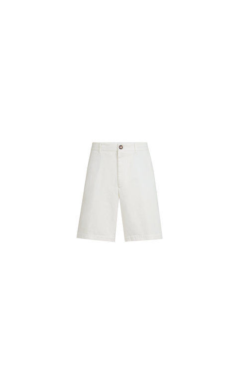 Garment-dyed Bermuda shorts