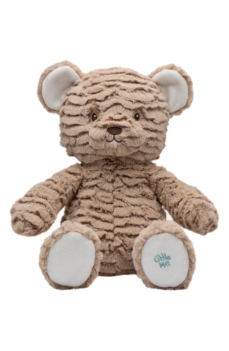 Little Me Lullaby Plush Teddy Bear, Main, color, Brown