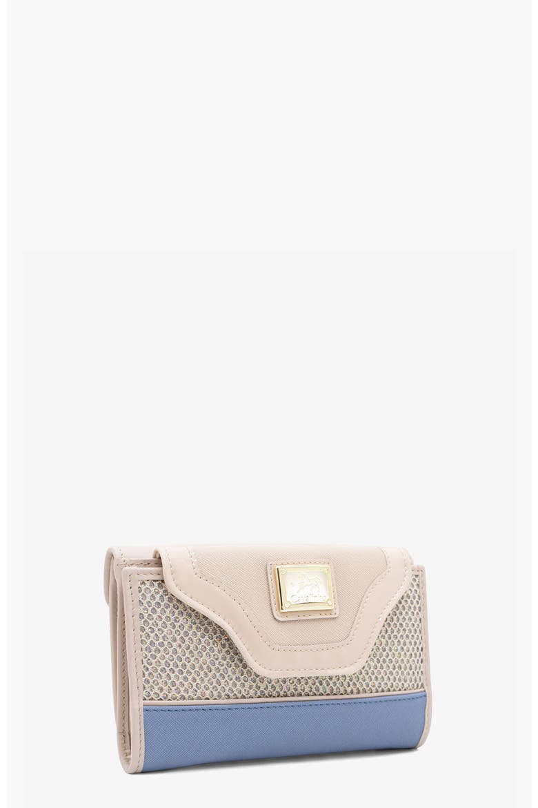 Radiance 202 Wallet, Alternate, color, Light Blue / Beige
