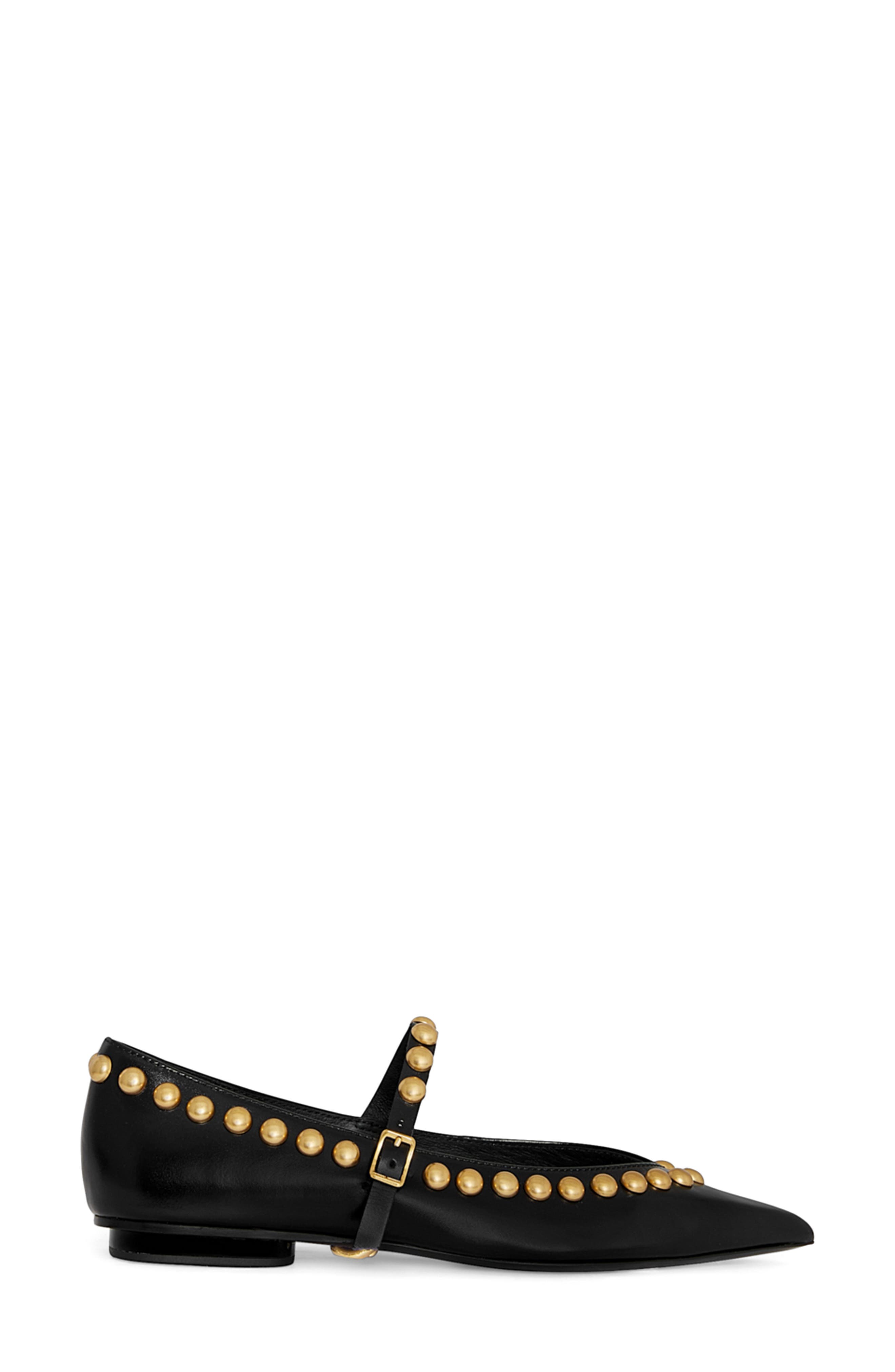 Rebecca Minkoff Milan Studded Mary Jane Flat, Alternate, color, 