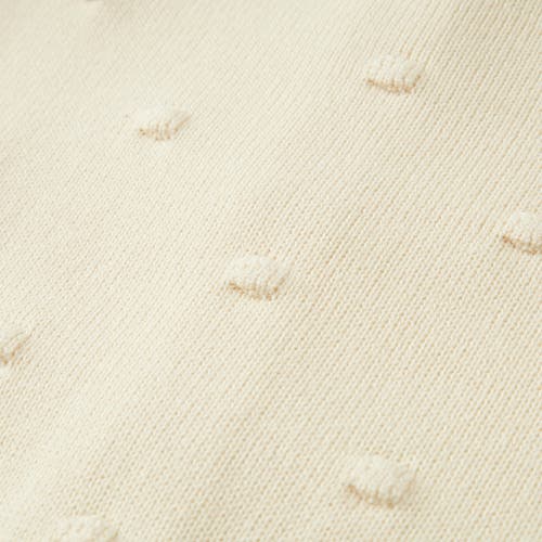 Milkbarn Knit Popcorn Cardigan In White