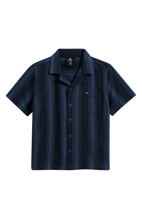 Kids' Surf Weaver Short Sleeve Button-Up Shirt (Big Kid)