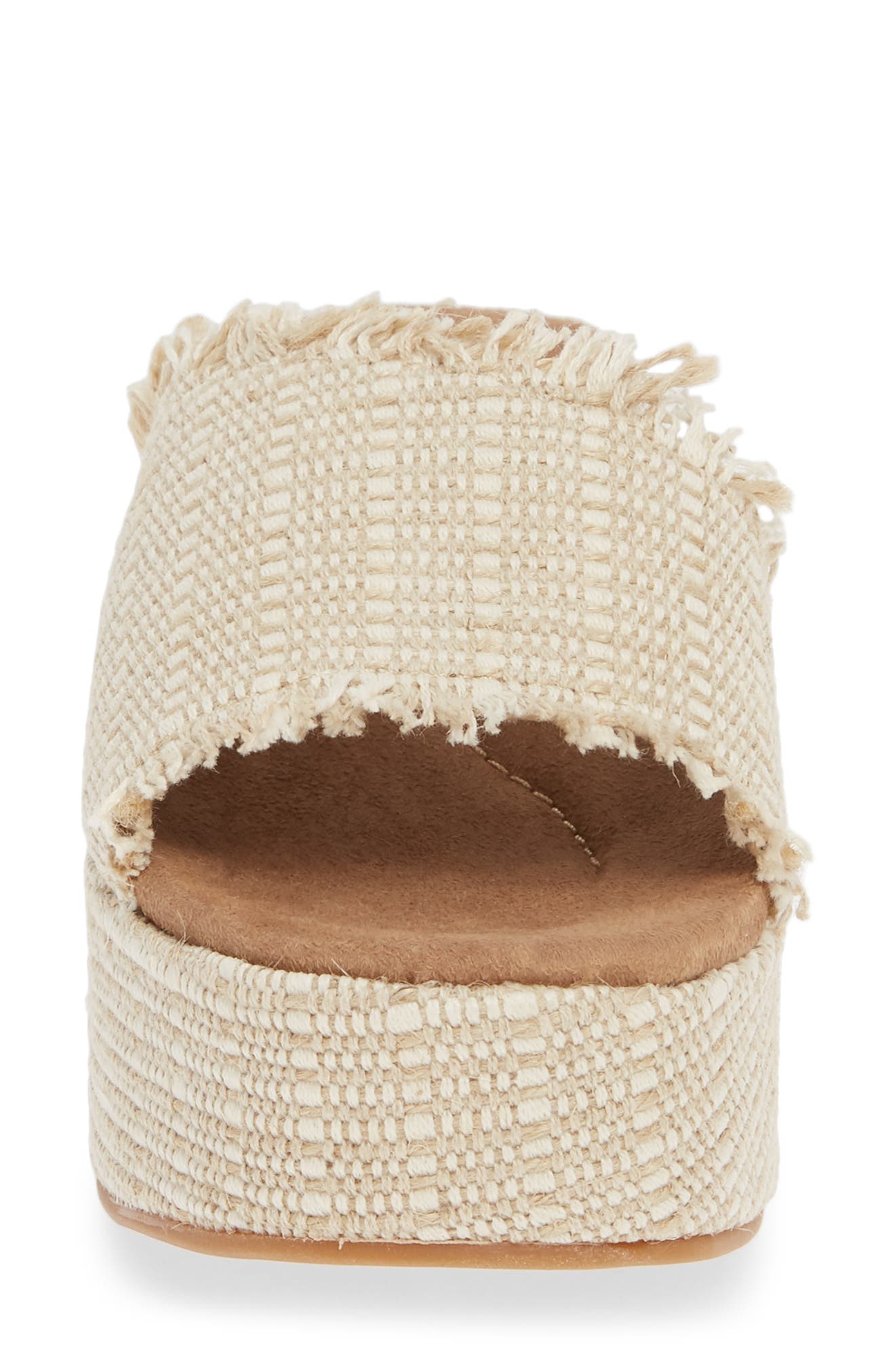Band of Gypsies Wren Wedge Slide Sandal, Alternate, color, NATURAL