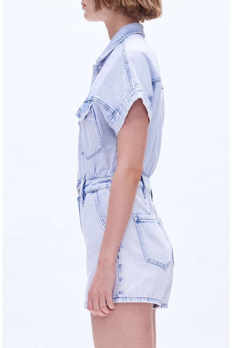 Nora Denim Romper, Alternate, color, SKY BLUE