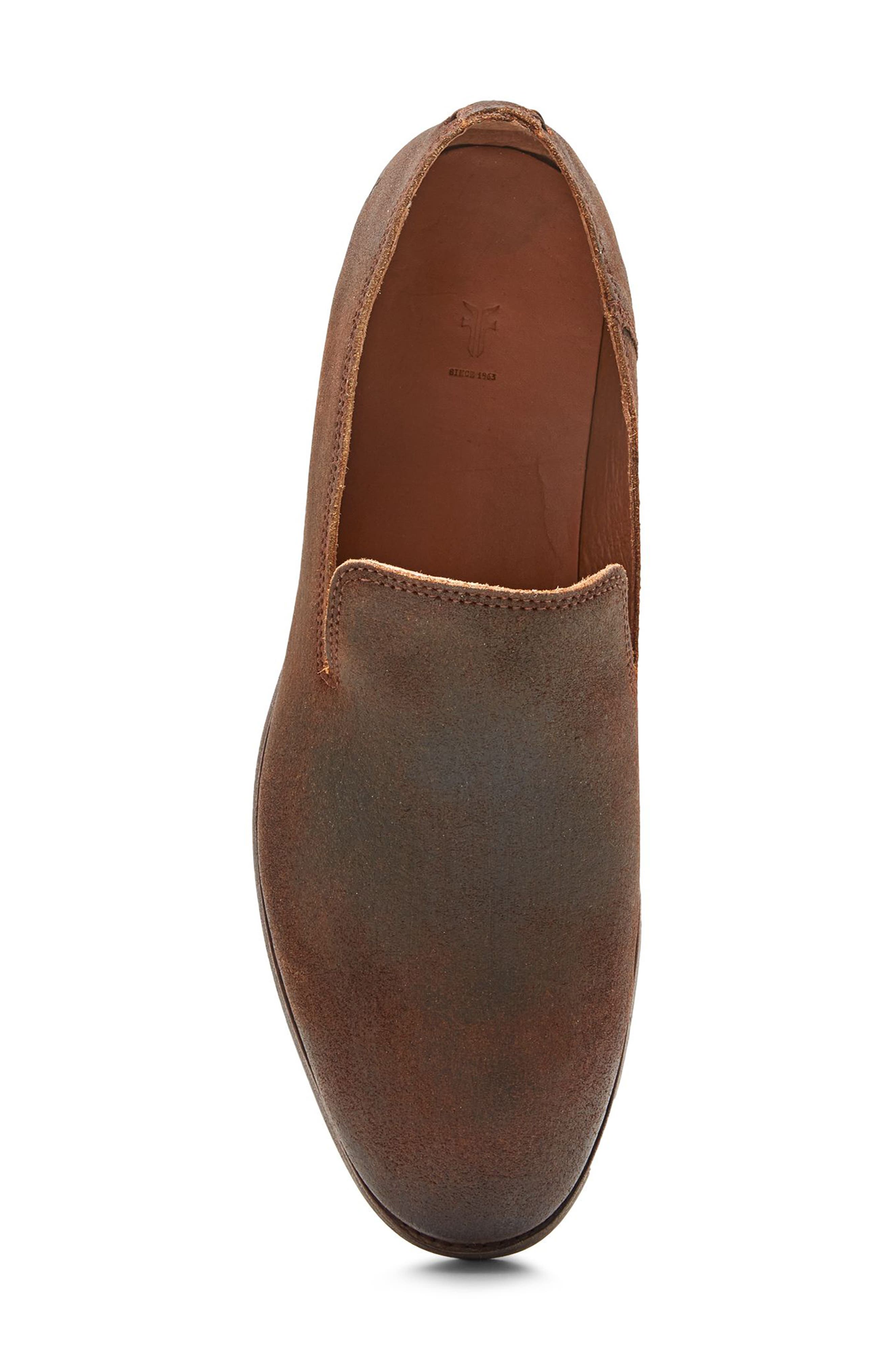 Chris Venetian Loafer, Alternate, color, GINGER - WAXED SUEDE LEATHER