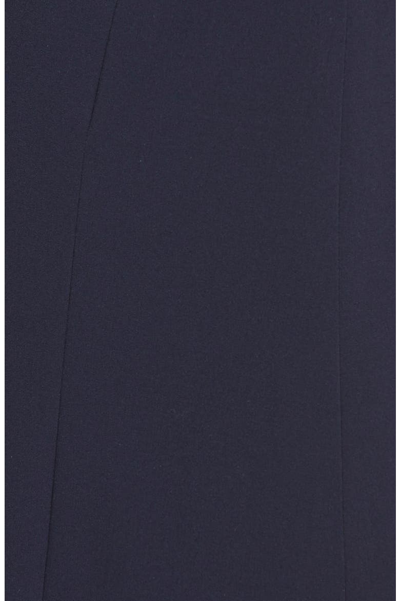 Embellished Bi-Stretch Fit & Flare Dress, Alternate, color, NAVY