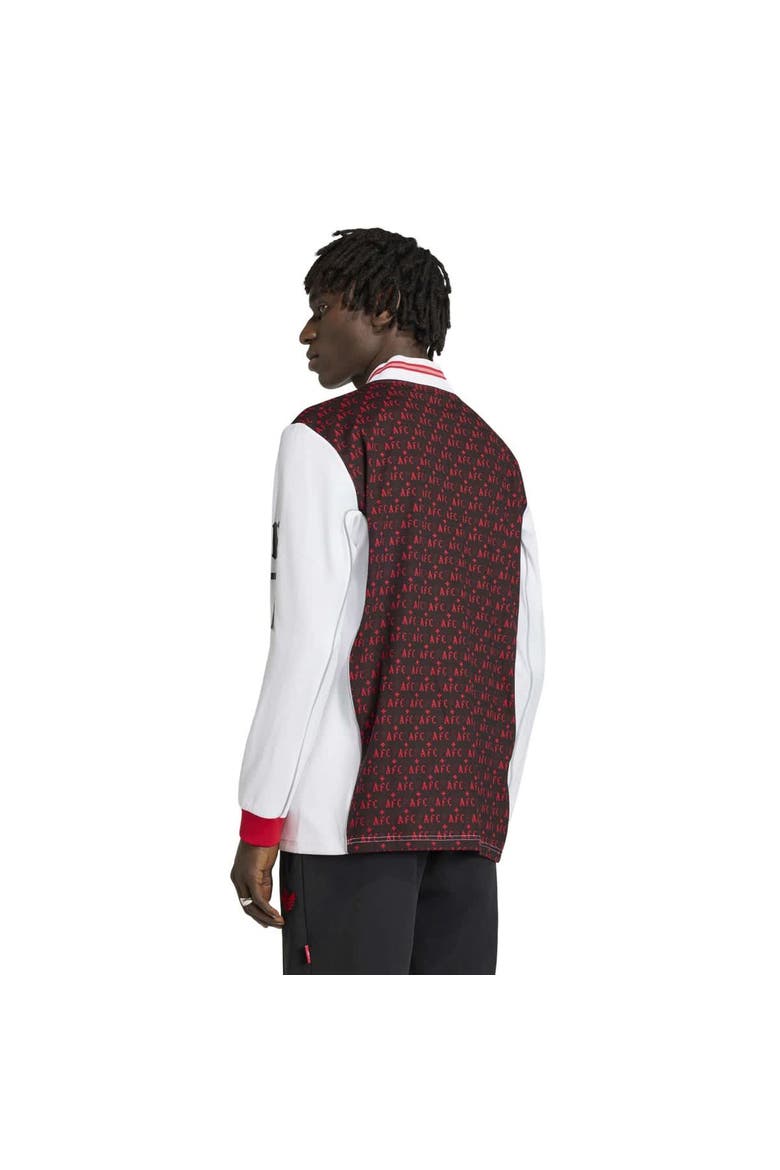 Men's adidas  Black Arsenal x Places+Faces Lifestyler Long Sleeve Fashion Jersey, Alternate, color, Black