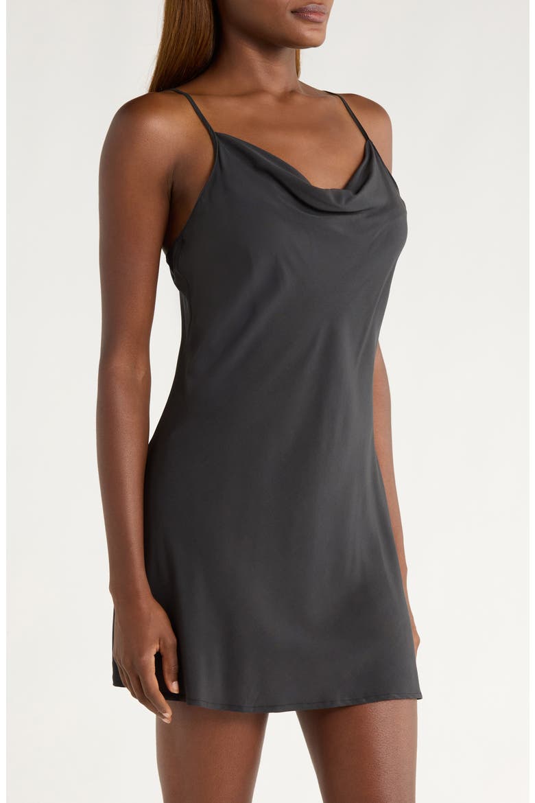 Sleek Chemise, Alternate, color, BLACK