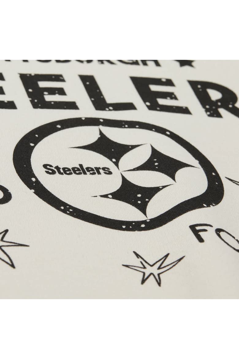Women's Mitchell & Ness Cream Pittsburgh Steelers Plus Size Shooting Star Sweatshirt, Alternate, color, Cream