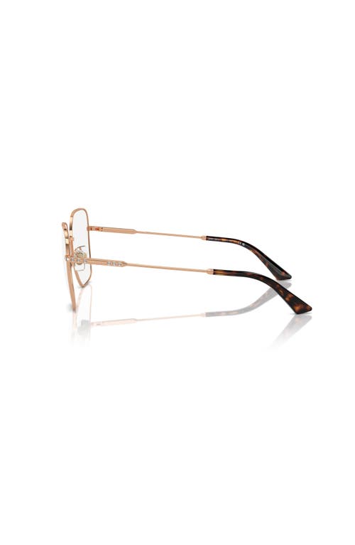 Jimmy Choo 53mm Square Optical Glasses In Gold