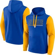 FANATICS Men's Fanatics Royal/Gold Los Angeles Rams Outline Pullover Hoodie
