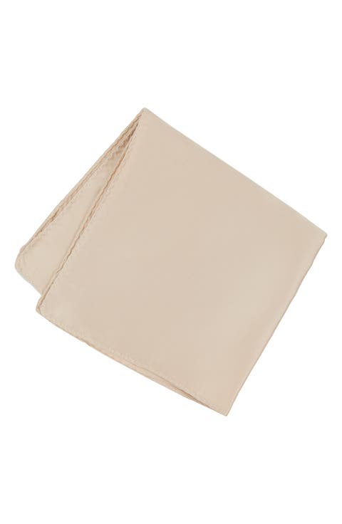 Solid Cotton Pocket Square