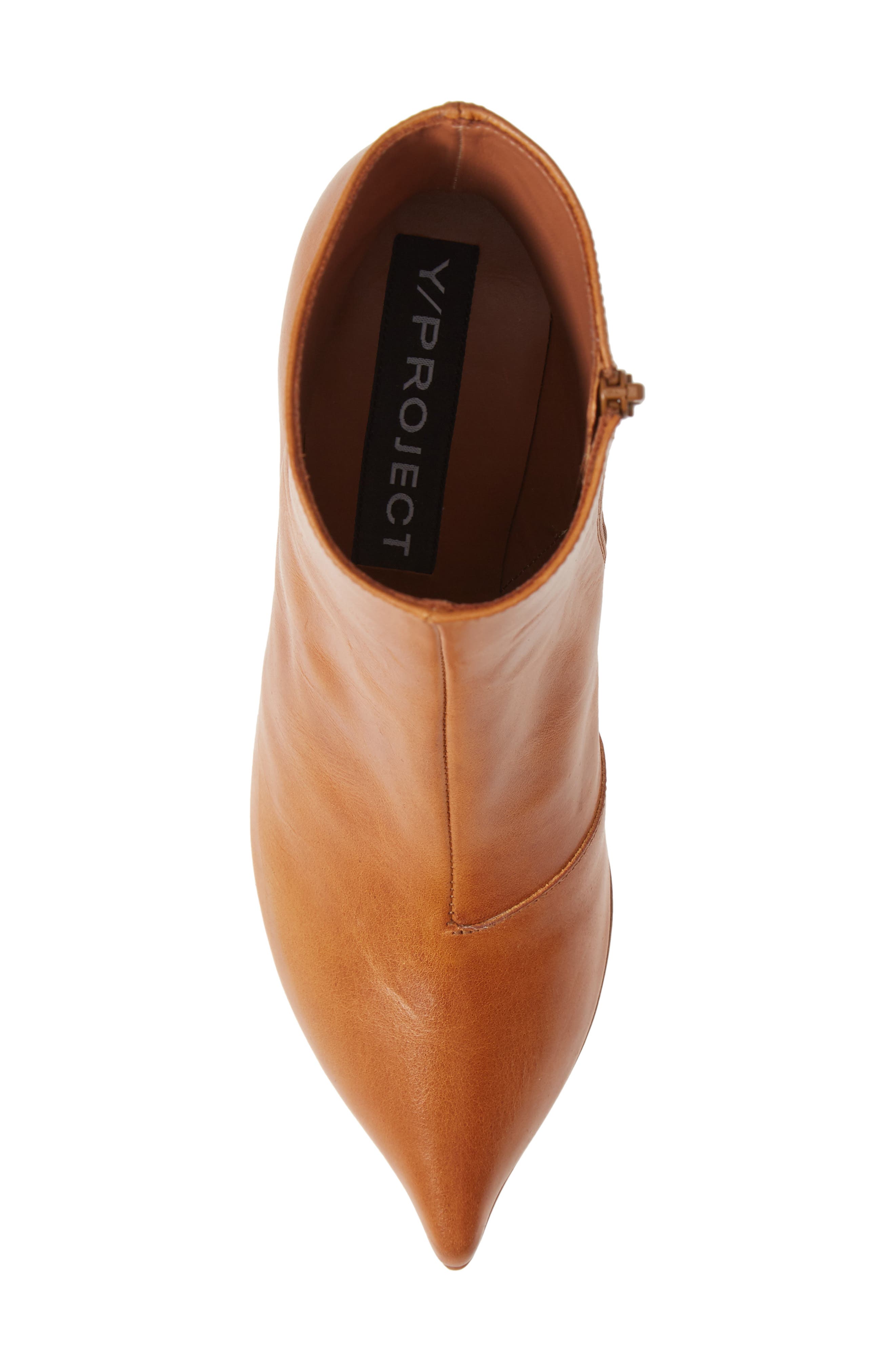Calfskin Leather Ankle Boot, Alternate, color, TAN