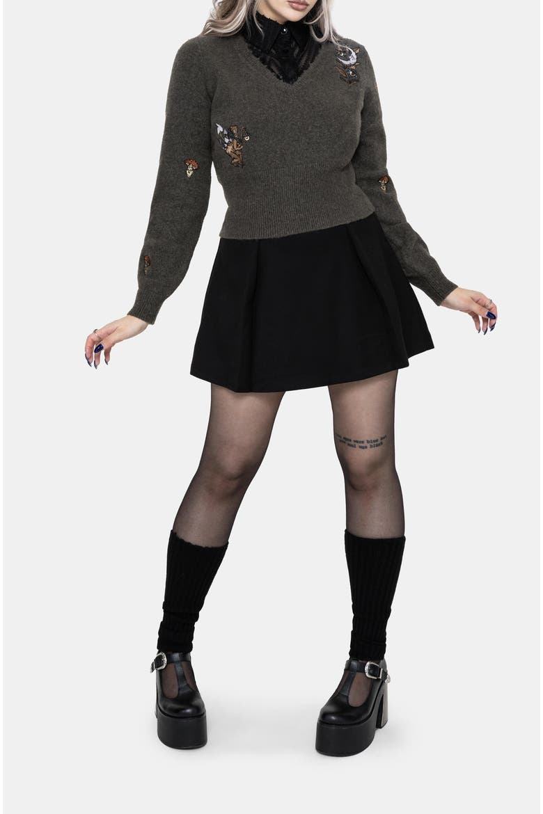 Hexborn Baba Yaga Knit Jumper, Alternate, color, Grey
