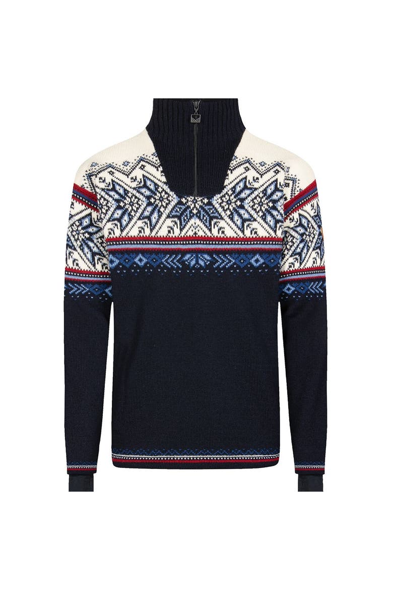 Men's Vail Weatherproof Sweater, Alternate, color, Navy Red/Off White/Indigo Blue