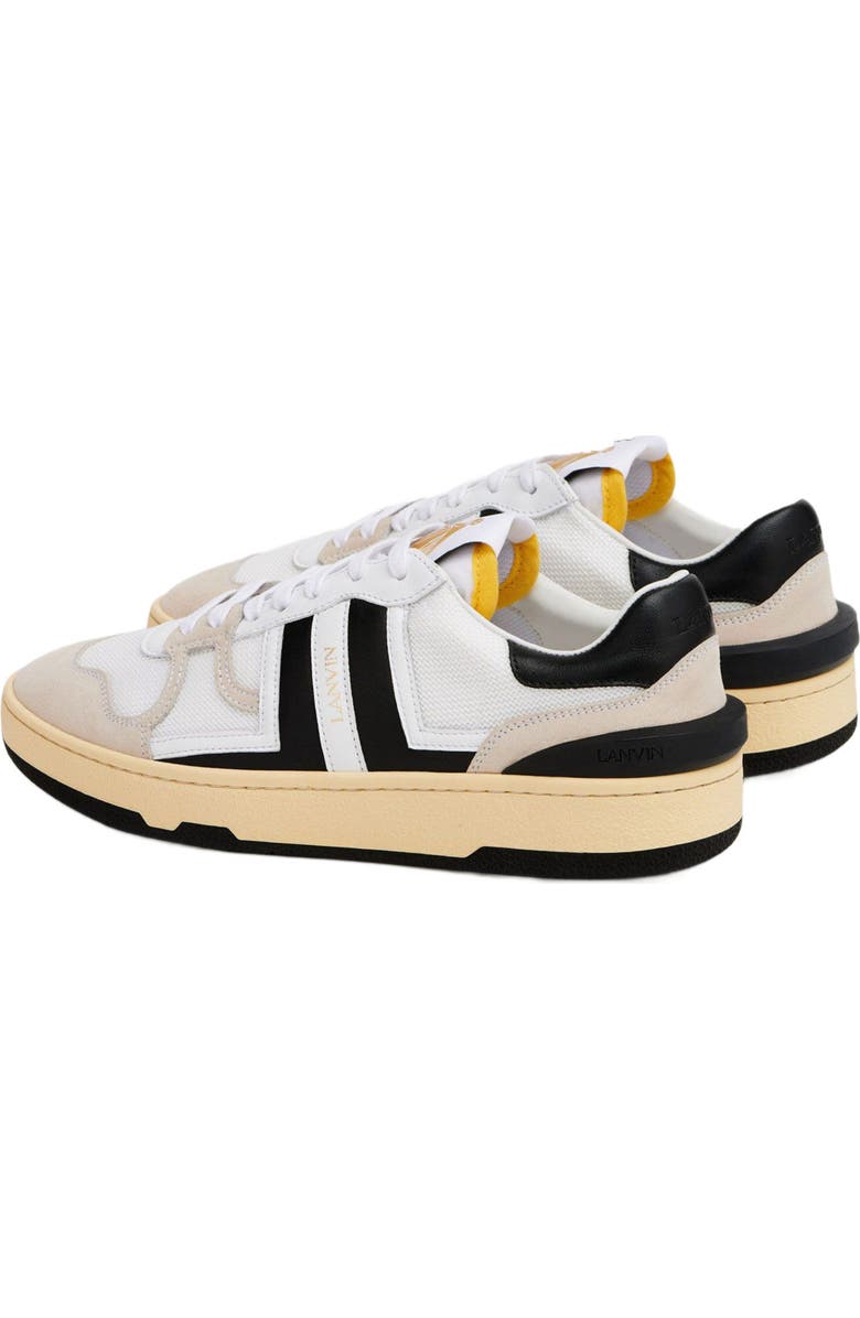 Lanvin CLAY MESH SNEAKERS, Alternate, color, White/Black