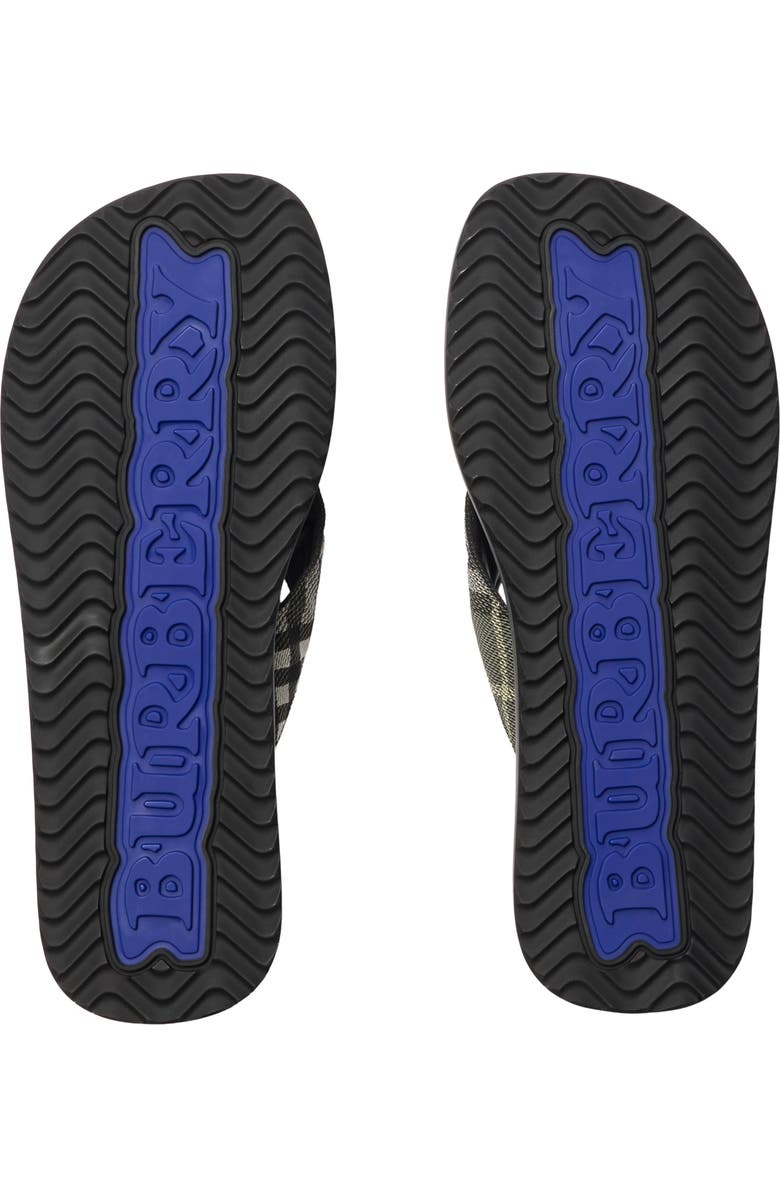 Burberry Check Pavilion Sandals, Alternate, color, Thicket Green