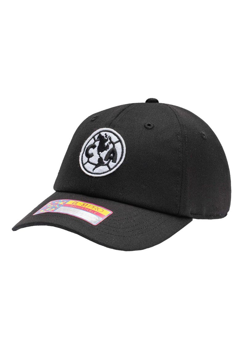 Men's Black Club America Berkeley Classic Adjustable Hat, Main, color, Black