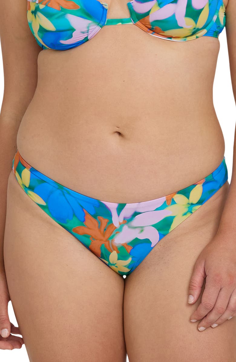 Billabong Agua Flores Bondi Bikini Bottoms, Alternate, color, Blue Multi