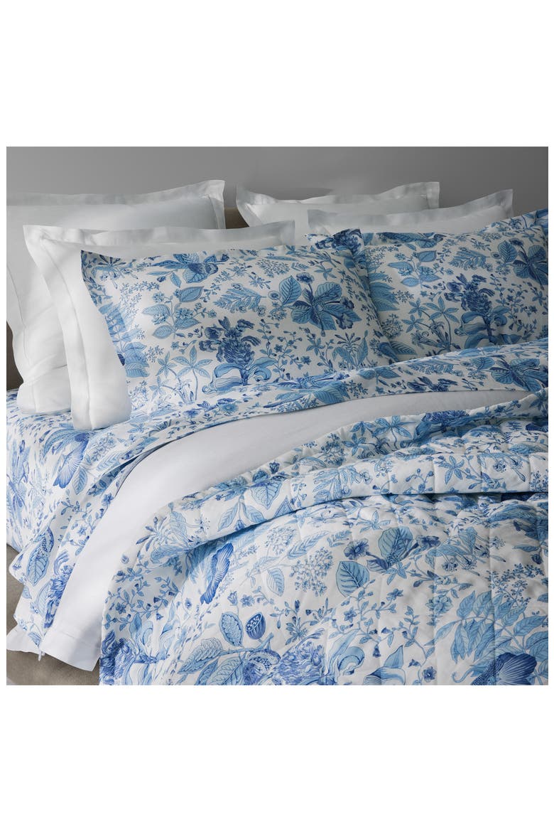 Pomegranate Linen Quilted Euro Sham, Alternate, color, PORCELAIN BLUE