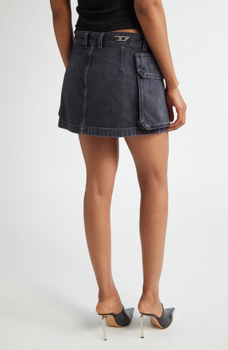 DIESEL<sup>®</sup> De-Ton Denim Cargo Miniskirt, Alternate, color, 