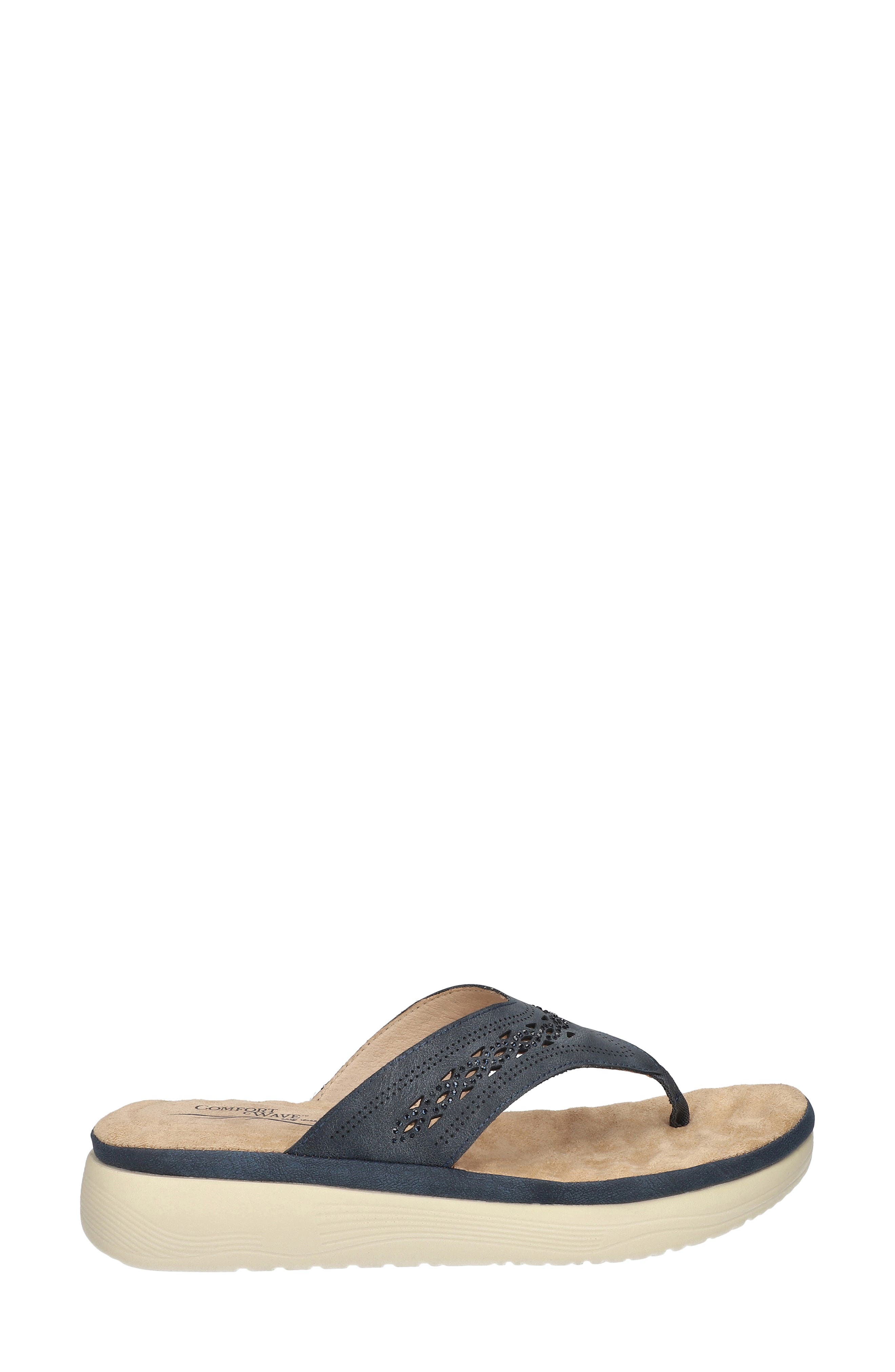 Sonny Platform Sandal, Alternate, color, NAVY