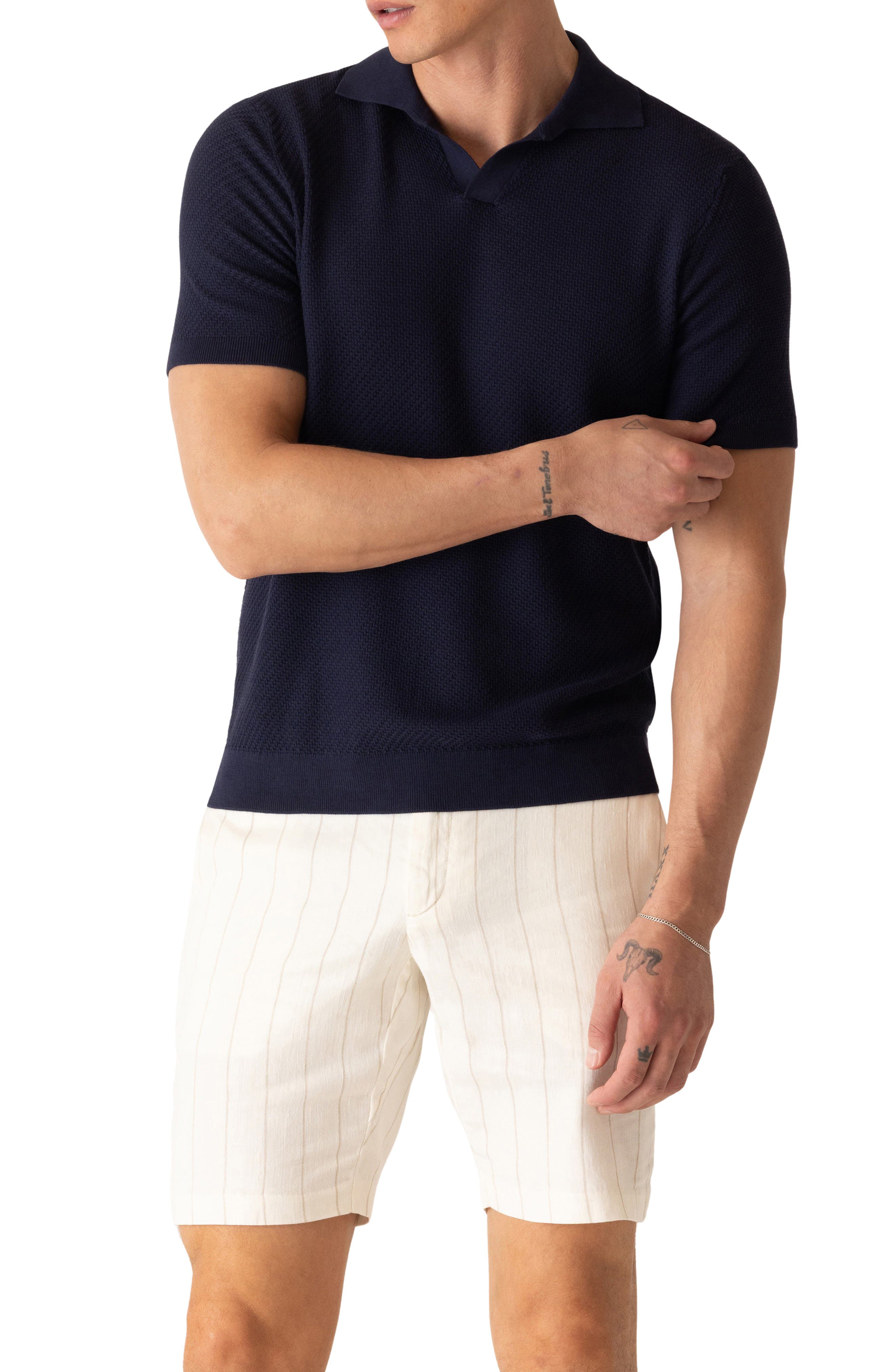 Modern Texture Knit Polo - image 3