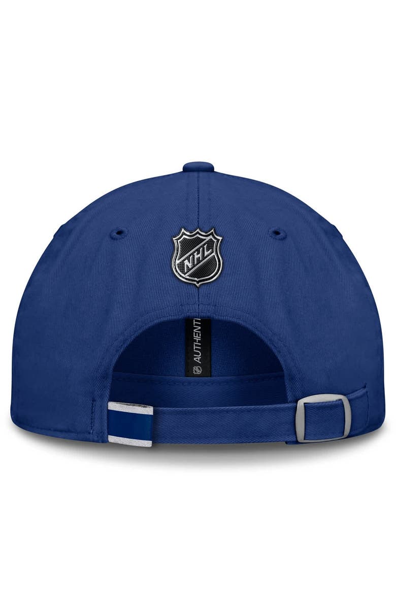 FANATICS Men's Fanatics Blue Toronto Maple Leafs Authentic Pro Prime Adjustable Hat, Alternate, color, Blue