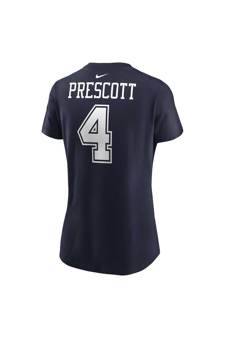Women's Nike Dak Prescott Navy Dallas Cowboys Player Name & Number T-Shirt, Alternate, color, Navy