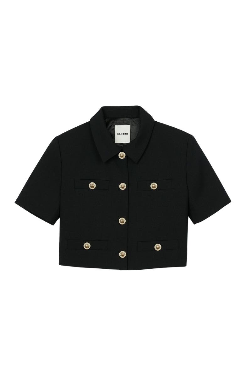 SANDRO Short-sleeved jacket, Alternate, color,
