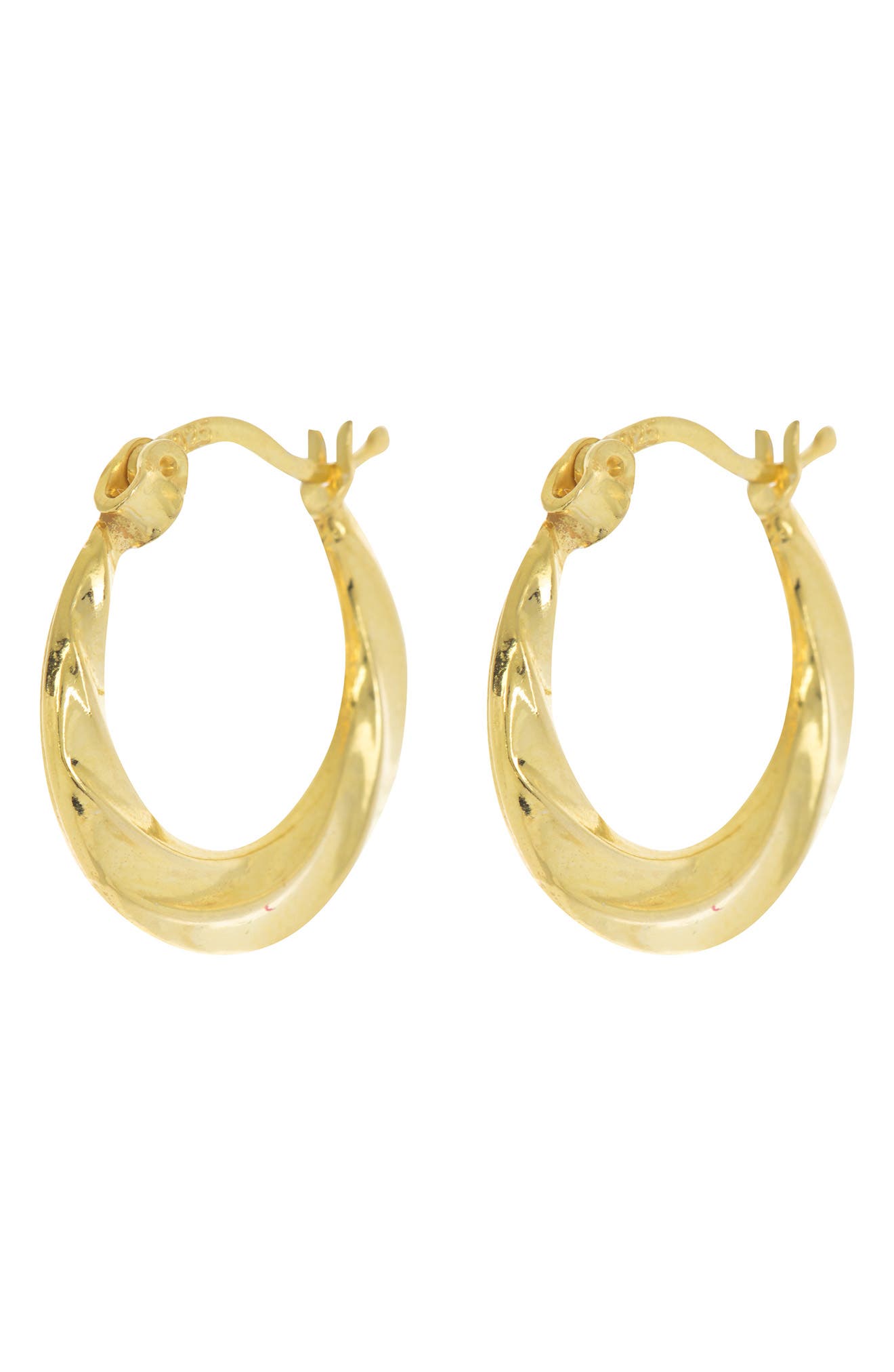 ARGENTO VIVO Textured Swirl Hoop Earrings