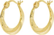 ARGENTO VIVO Textured Swirl Hoop Earrings