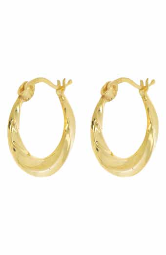 ARGENTO VIVO Textured Swirl Hoop Earrings