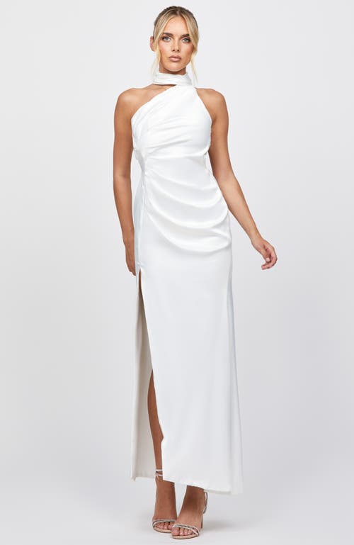 Bariano Eisa Halter Gown In Gray