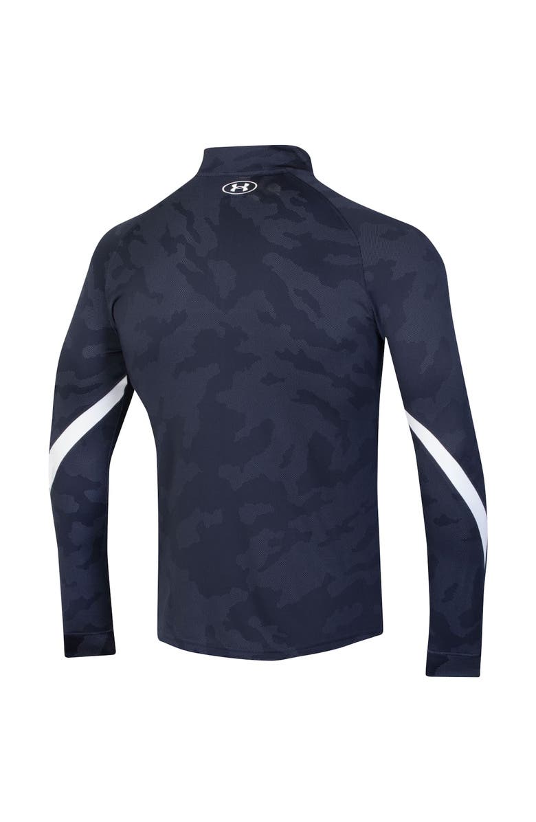 Under Armour Men's Under Armour Navy Auburn Tigers Game Day Camo Raglan Quarter-Zip Top, Alternate, color, Navy