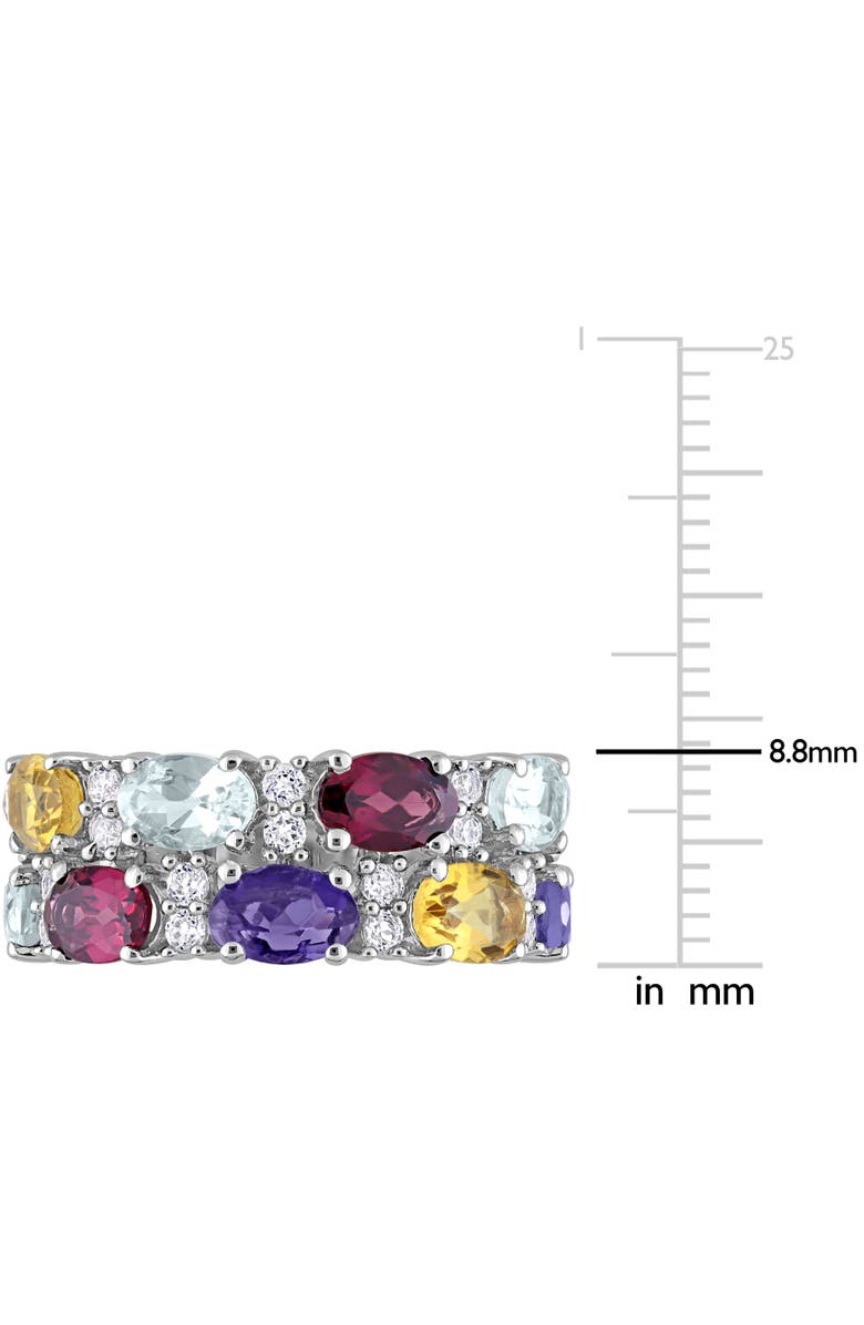 Julianna B. Multi-Gemstone Band Ring Sterling Silver, Alternate, color, Multi-Gemstone