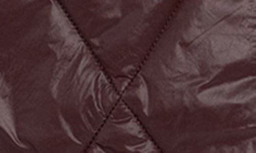 Noize Amiyah Belted Diamond Quilt Longline Jacket In Red