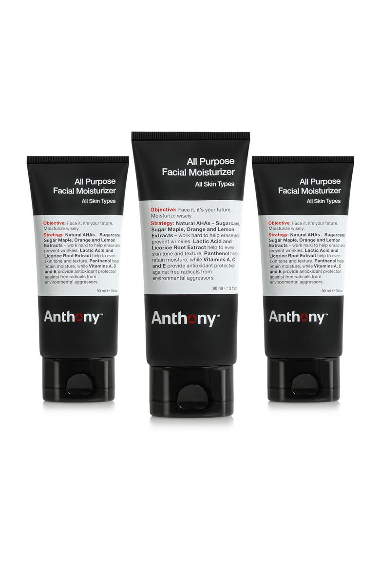 All-Purpose Facial Moisturizer 3 oz Multi-Pack Of 3, Main, color, White