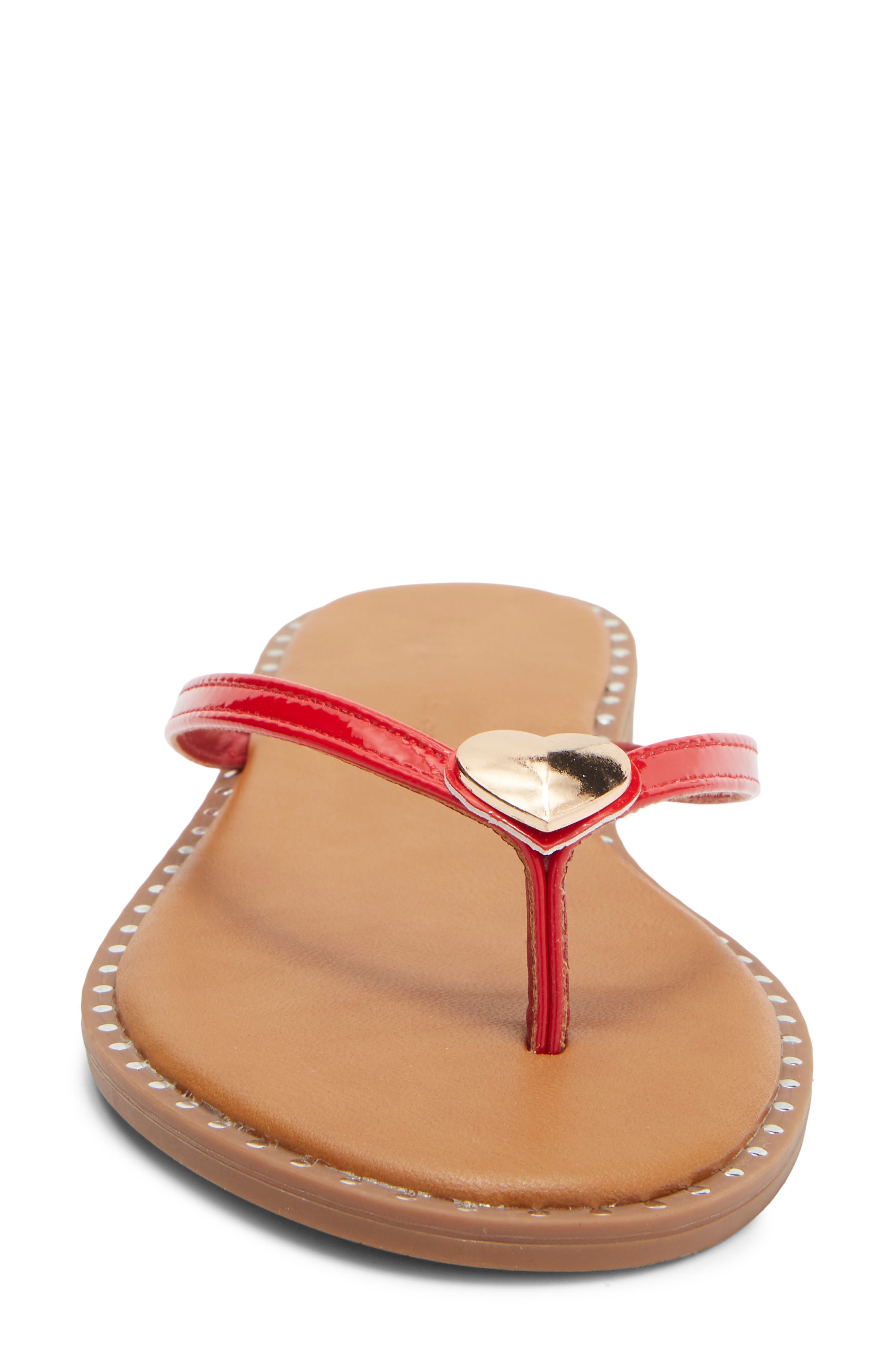 Rici Flip Flop, Alternate, color, RED