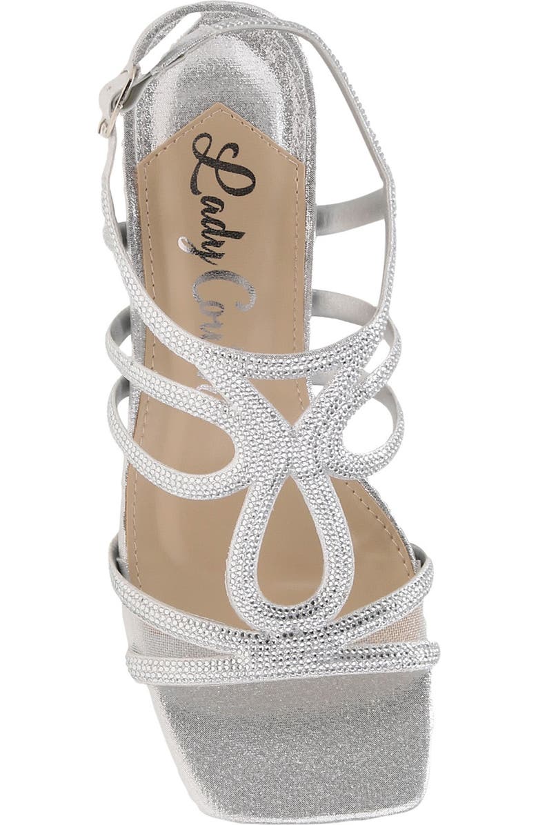 LADY COUTURE Devine Sandal, Alternate, color, Silver