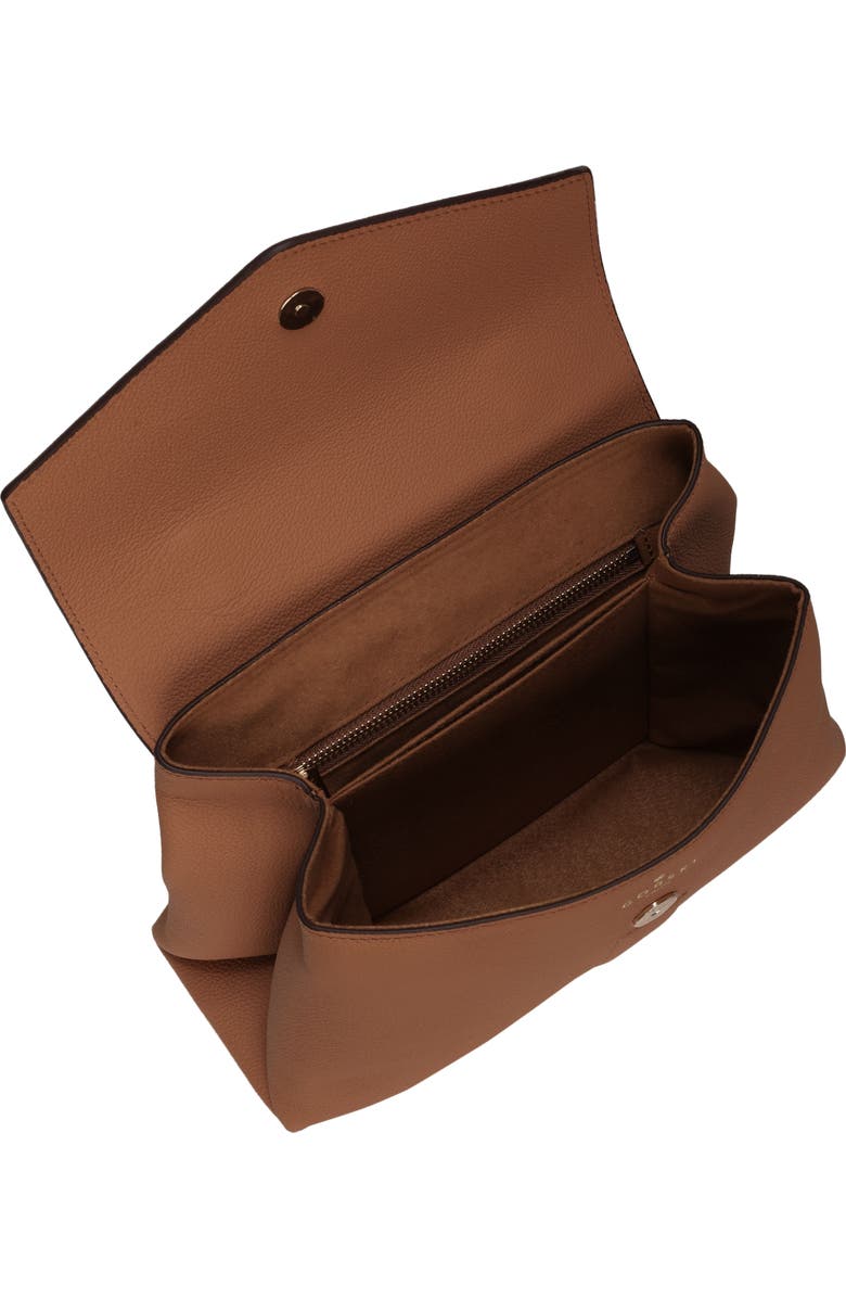 GORSKI Leather Bag with Crossbody Strap, Alternate, color, Tan