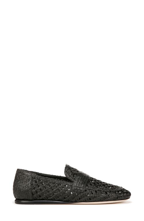 Vince Women's Davis Raffia Loafer Flats In Black