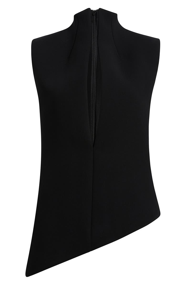 Khaite Asymmetrical Von Sleeveless Top, Alternate, color, Black