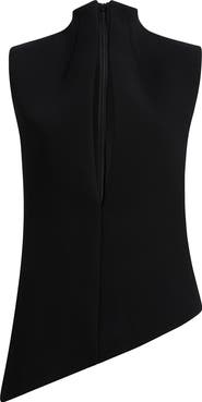 Khaite Asymmetrical Von Sleeveless Top
