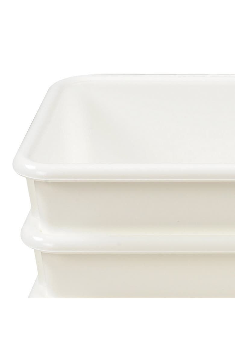 Kaplan Early Learning Company White Colored Storage Bin - Set of 5, Alternate, color, White
