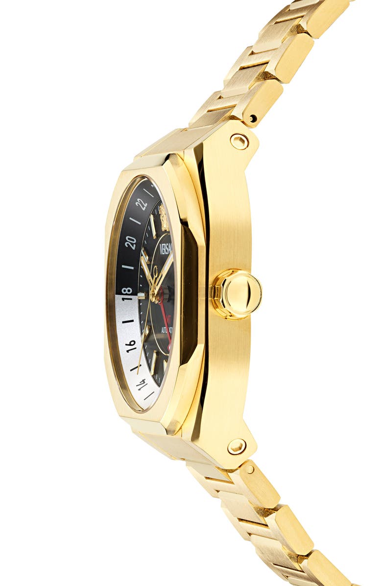 Versace V-Contempo GMT Bracelet Watch, 40mm, Alternate, color,