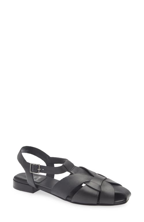 Jeffrey Campbell Reverie Fisherman Sandal In Black