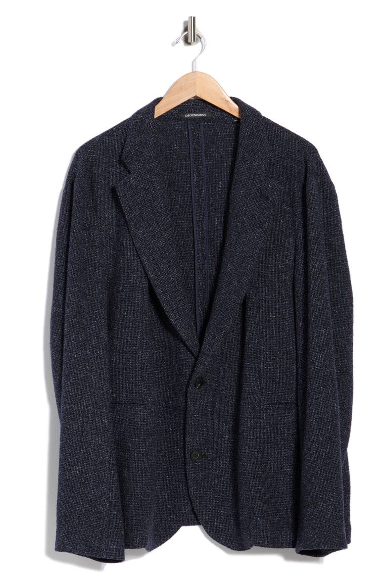Soft Wool Blend Jacket, Main, color, SOLID MEDIUM BLUE